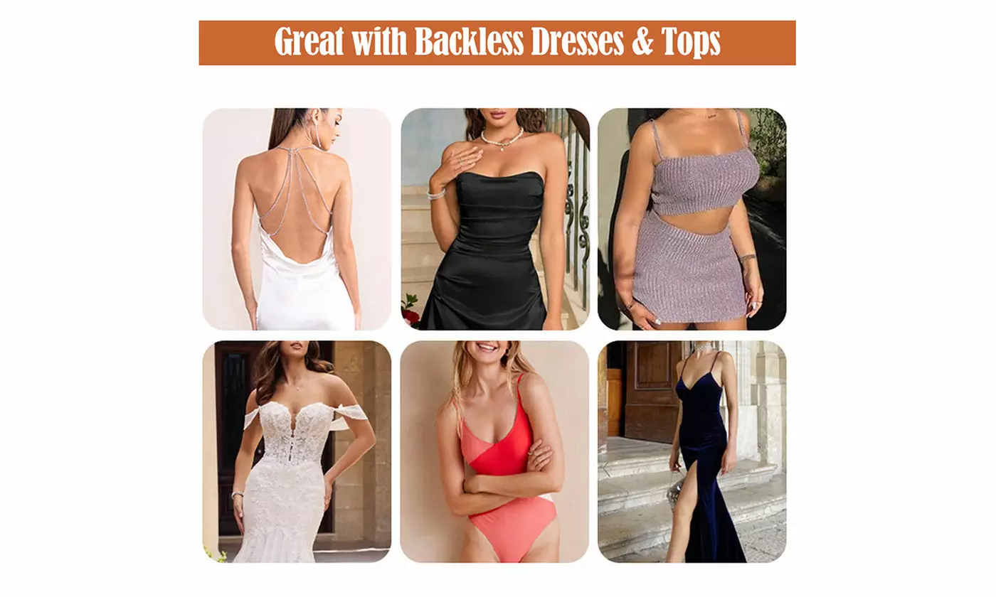 2 Pairs Bunny Ears Lift Sticky Push Up Adhesive Strapless Bras Nipple Covers