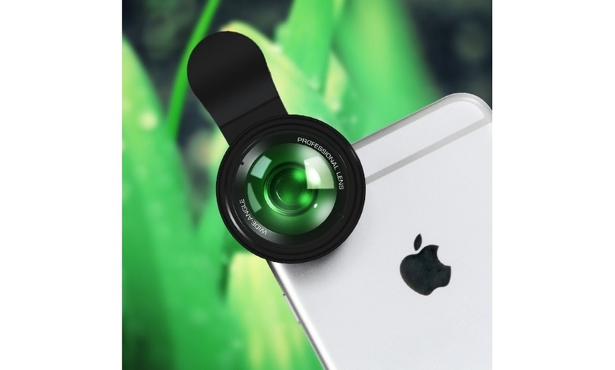 Image 2: Professional Super Wide Angle & Macro Lens with Filter for Smartphone, iPhone