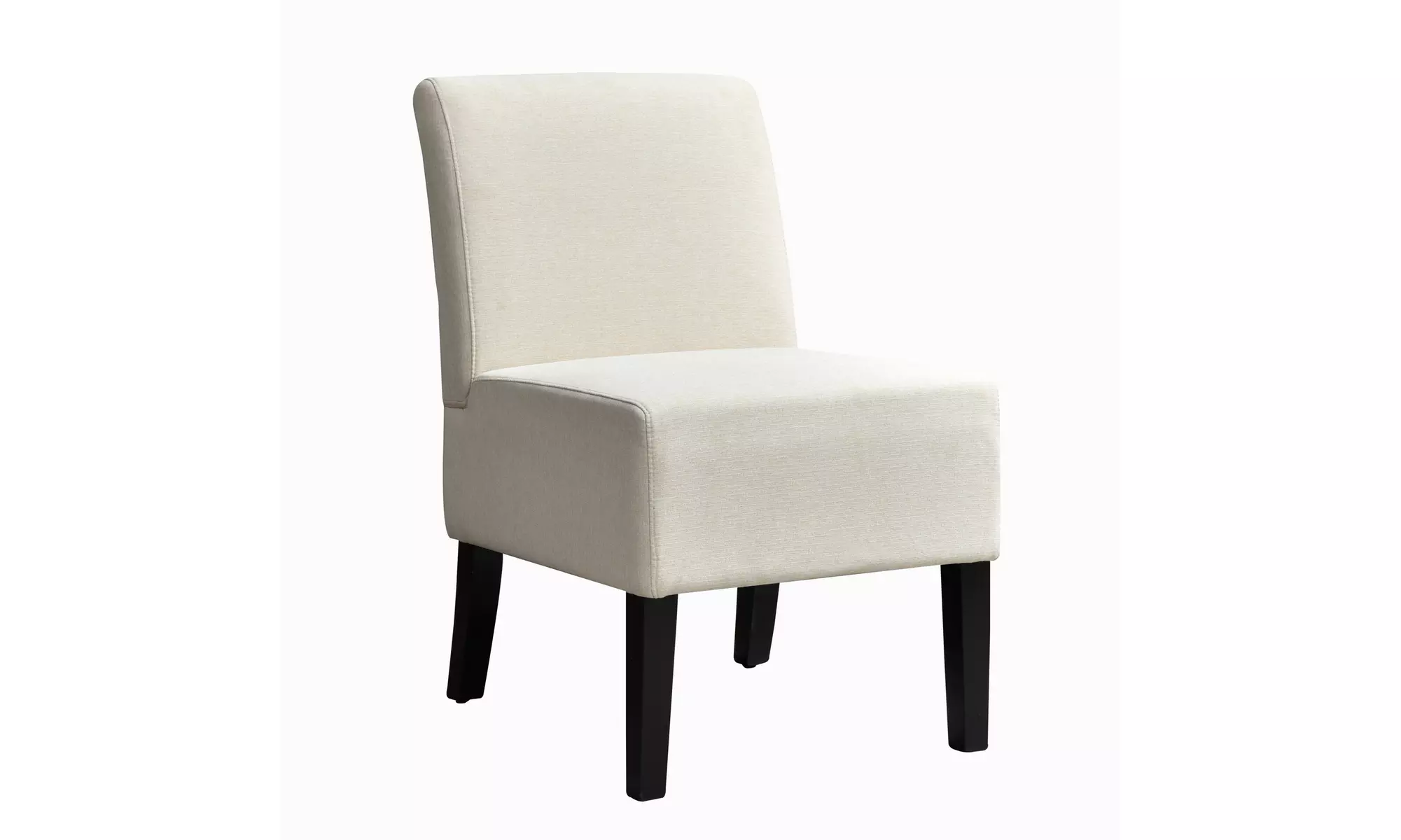 Modern Upholstered Armless Slipper Chair with Full Back - Second Medium