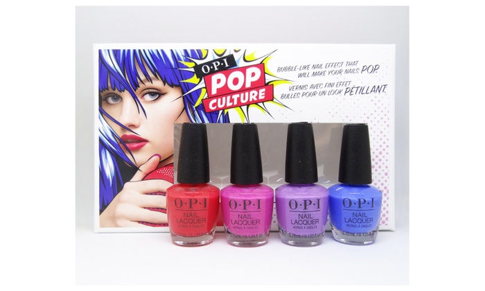 Opi Mini Pop Culture Collection Summer 2018 Nail Lacquer Set Of 4