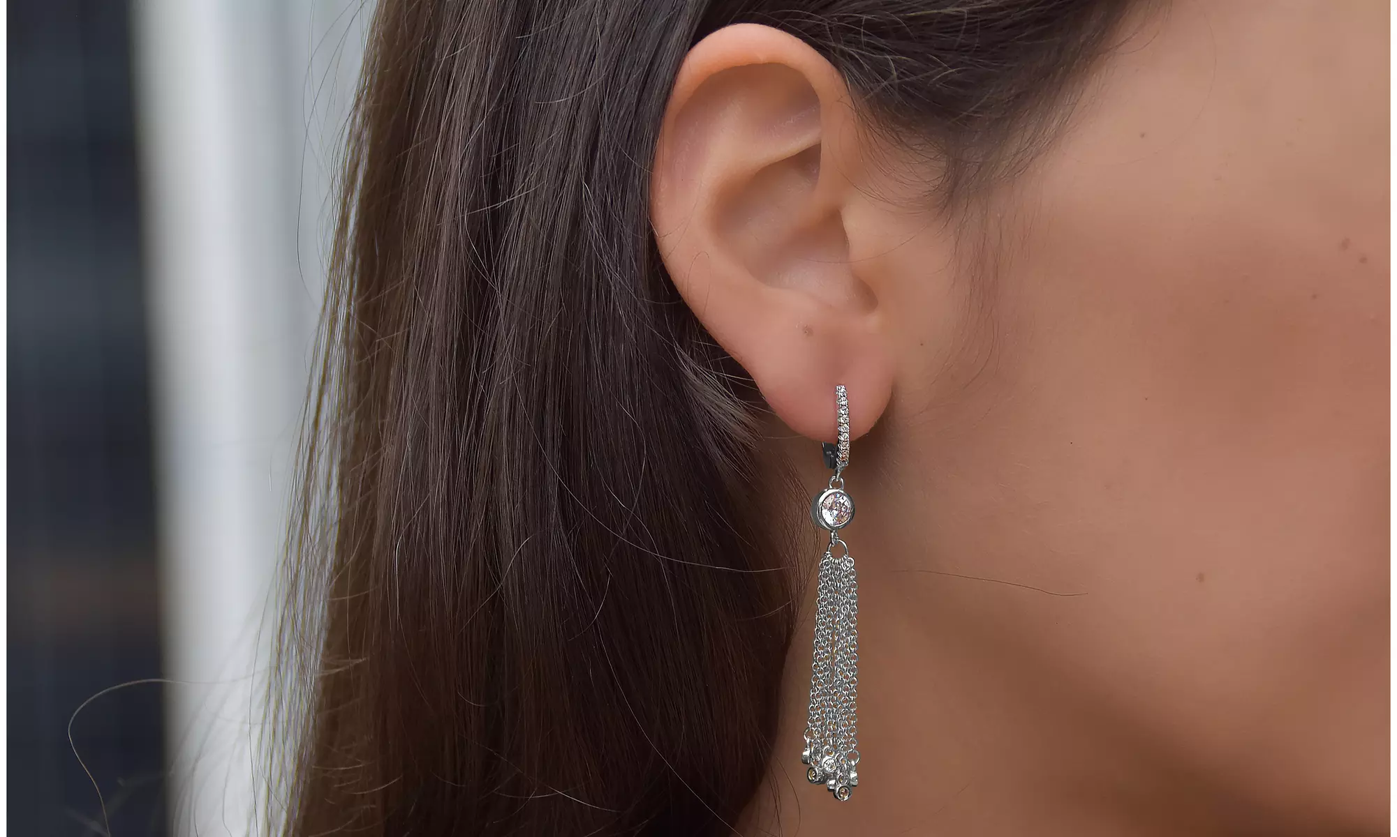 4.00 CTTW Tassel Drop Earrings Made With Cubic Zirconia Stones