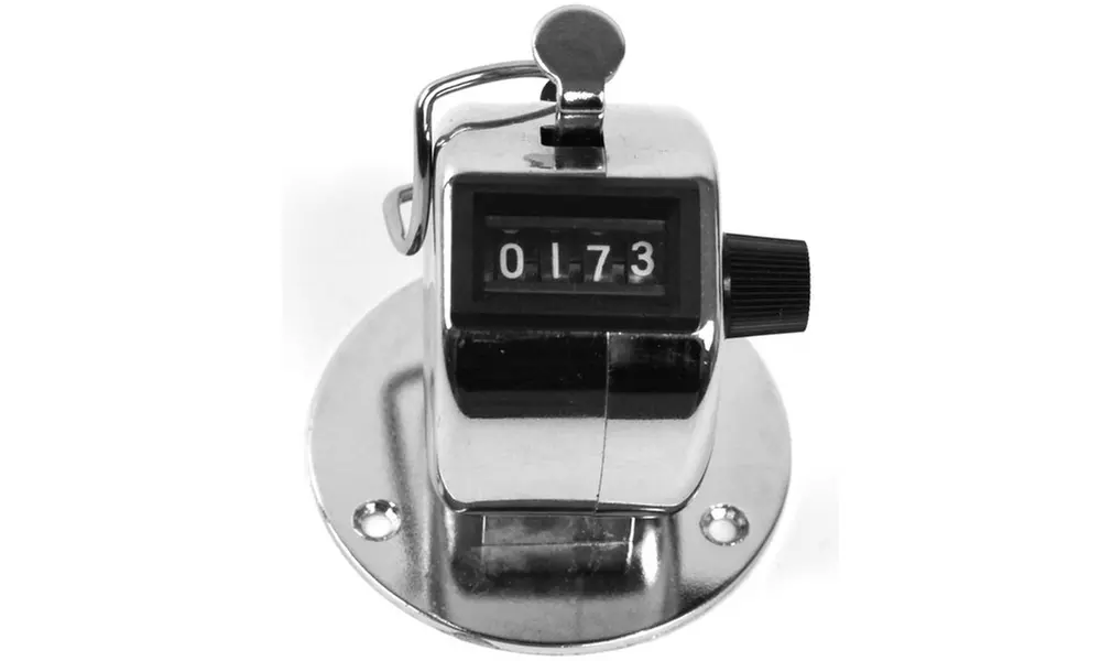 Stalwart Tally Counter Clicker - Handheld or Base Mount - Second Medium