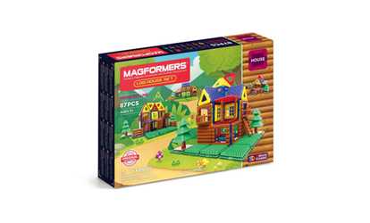 Magformers Log House Set: 87 Pcs
