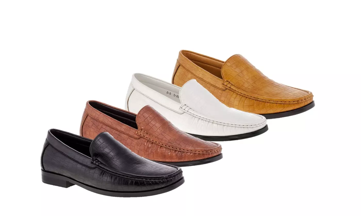 Franco Vanucci Men's Moc Toe Slip-on Dress Shoes  - Primary Image