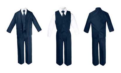image for New Born Baby Toddler Boy Teen Formal Party Navy Tuxedo Suit Sm-20