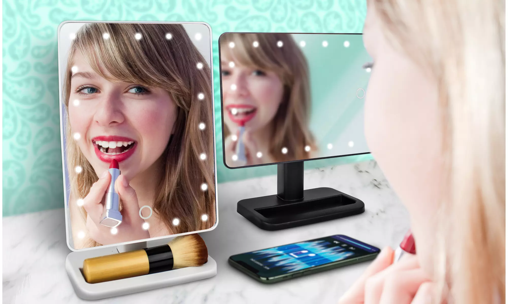 Aduro U-Reflect Vanity Mirror with Built in Wireless Speaker  - Primary Image