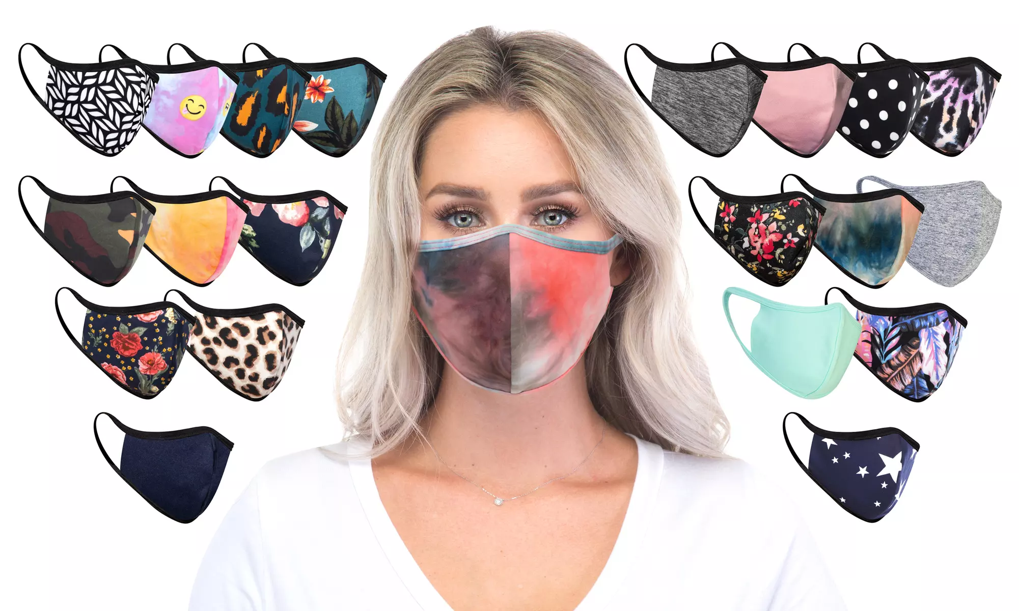 2-Layer Super Soft Reusable Non-Medical Face Masks (4, 5 or 6-Pack) - Primary Image