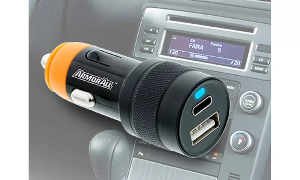  Armor All Dual Type C & USB Car Charger 3.1 AMP - Primary Image