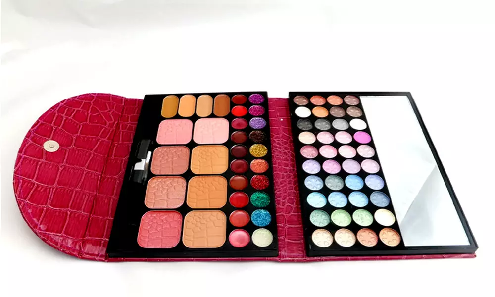 72-Color Makeup Set with Eyeshadow, Blush, Bronzer, and Lip Gloss - Primary Image