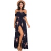 Image 9: Women's Floral Off the Shoulder Maxi Dress