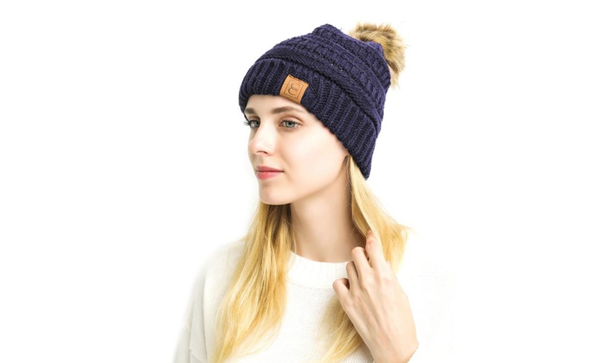 popular cc chic pom pom beanie