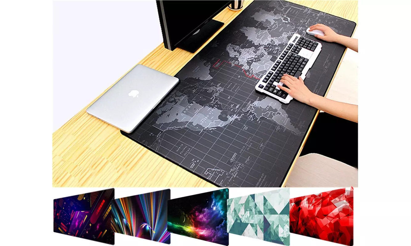 Extended Mouse Pad Large Gaming Mouse Pad Computer Keyboard Mouse Mat - Primary Image