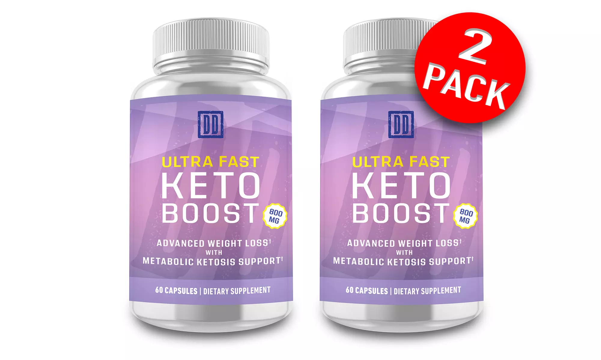 Ultra Fast Keto Boost - Keto Booster- Double Dragon Organics (60 Caps / 800MG) - Second Medium