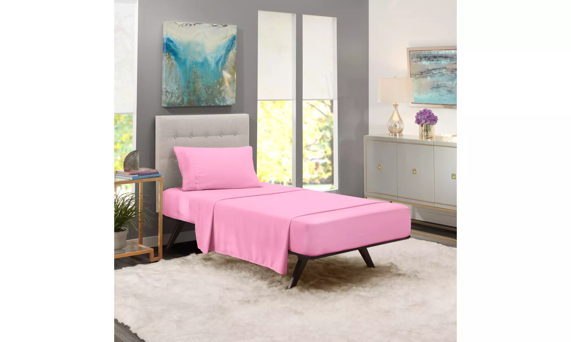 Nestl Premium Deep Pocket Extra Soft 1800 Microfiber Bed Sheet Set