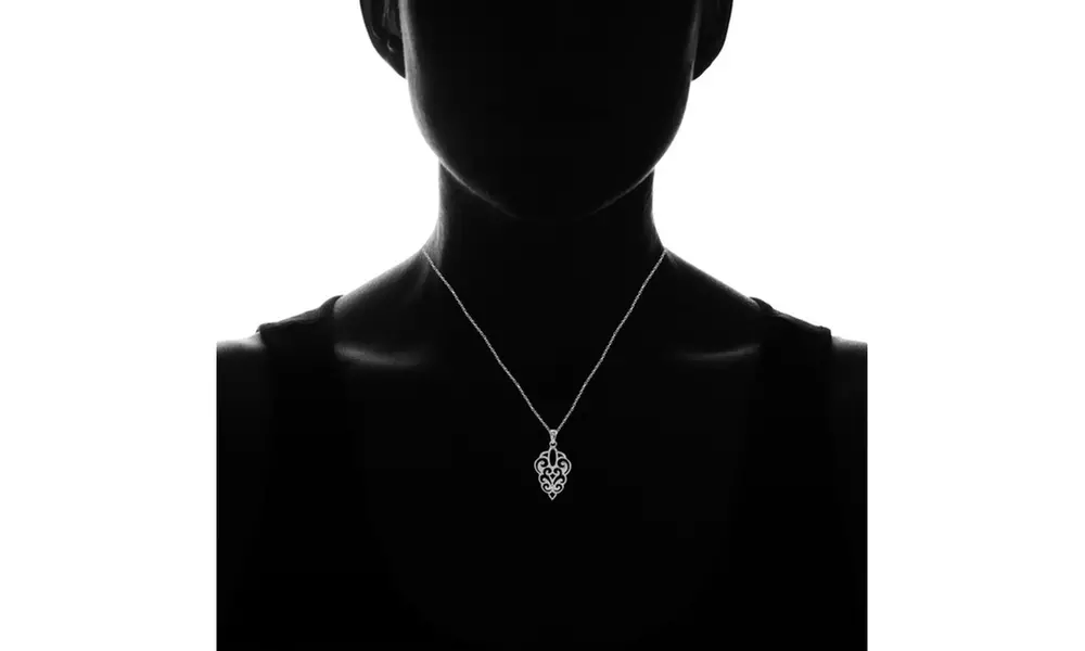 Sterling Silver High Polished Filigree Necklace