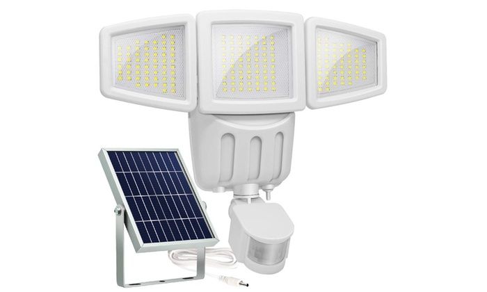 Up To 45 Off On Solar Lights Outdoor Ultra Br Groupon Goods Solar Lights Outdoor Ultra Bright 182 Led 1000 Lumens Motion Sensor