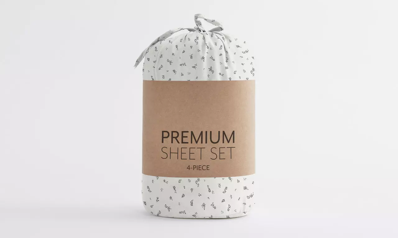 Home Collection Premium Ultra Soft Pattern 4 Piece Bed Sheets Set