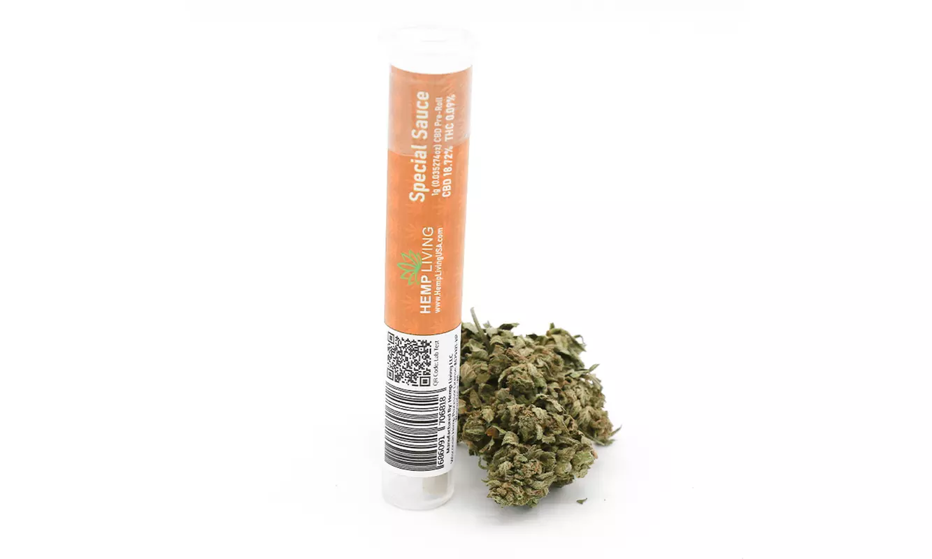Hemp Living CBD Buds - Special Sauce 18.72% CBD Pre Roll - Primary Image