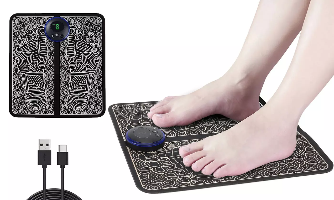 Foot Massager Mat Massage Pad Folding Portable USB Home Use - Primary Image