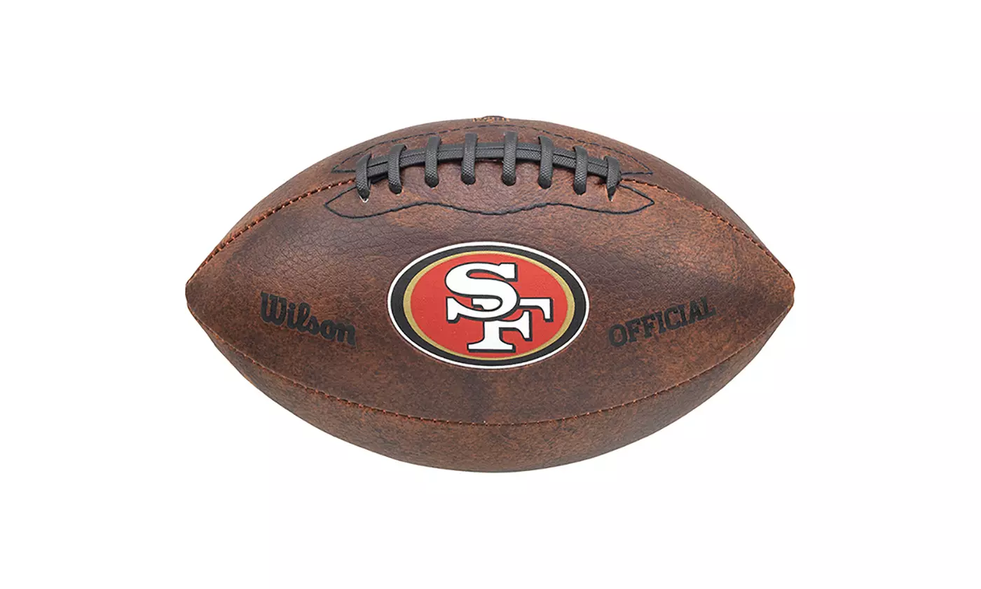 Wilson NFL 9-inch Colored Throwback Football - Primary Image