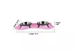 Spill Proof Pet Double Diner Pink Bowl Stainless Steel By Boomer N Chaser - Second Medium