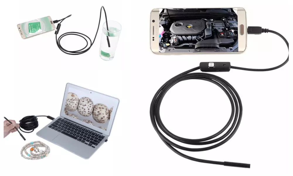Endoscope Borescope Inspection MicroUSB Camera Snake - Primary Image