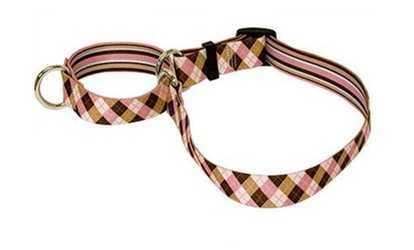 Yellow Dog Design M-PBA101S Pink and Brown Argyle