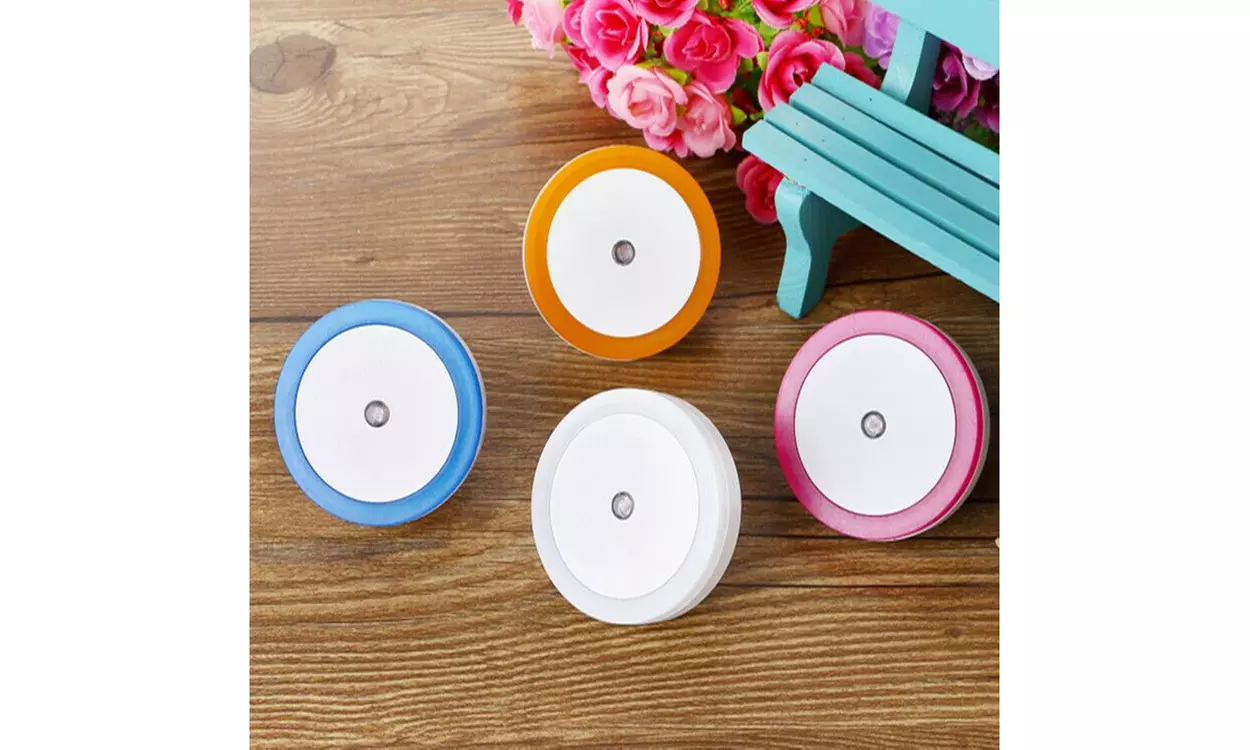 4-8 PCS Auto LED Light Induction Sensor Control Bedside Night Light In Wall Lamp