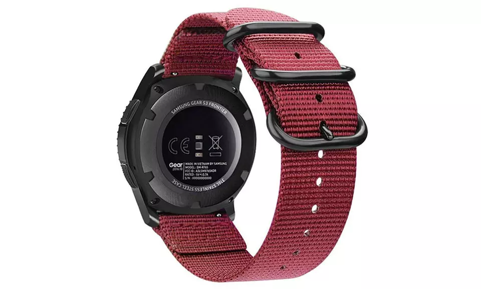 Woven Nylon Watch Band Sport Strap For Samsung Gear S3 - Second Medium