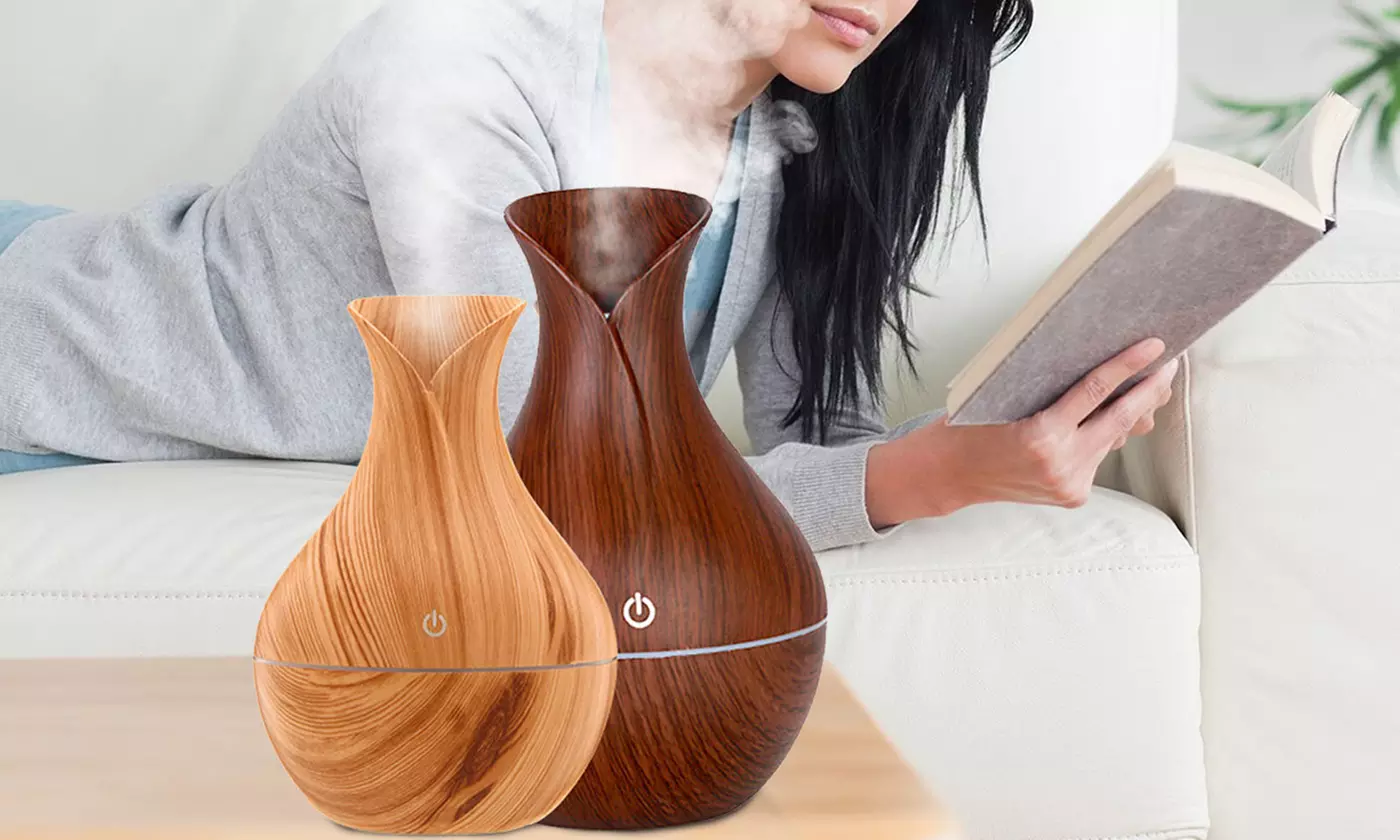 130ML USB LED Ultrasonic Humidifier Essential Oil Diffuser Aromatherapy Purifier - Primary Image