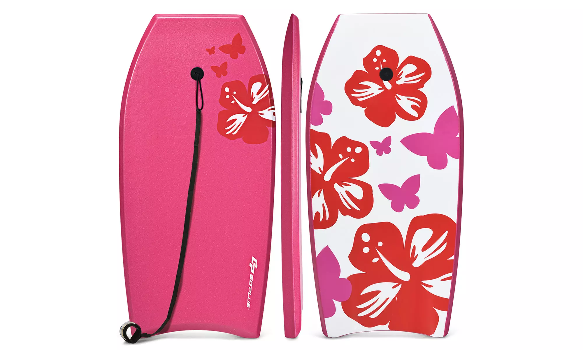 Goplus 41''/37'' Super Lightweight Bodyboard Surfing Pink - Primary Image