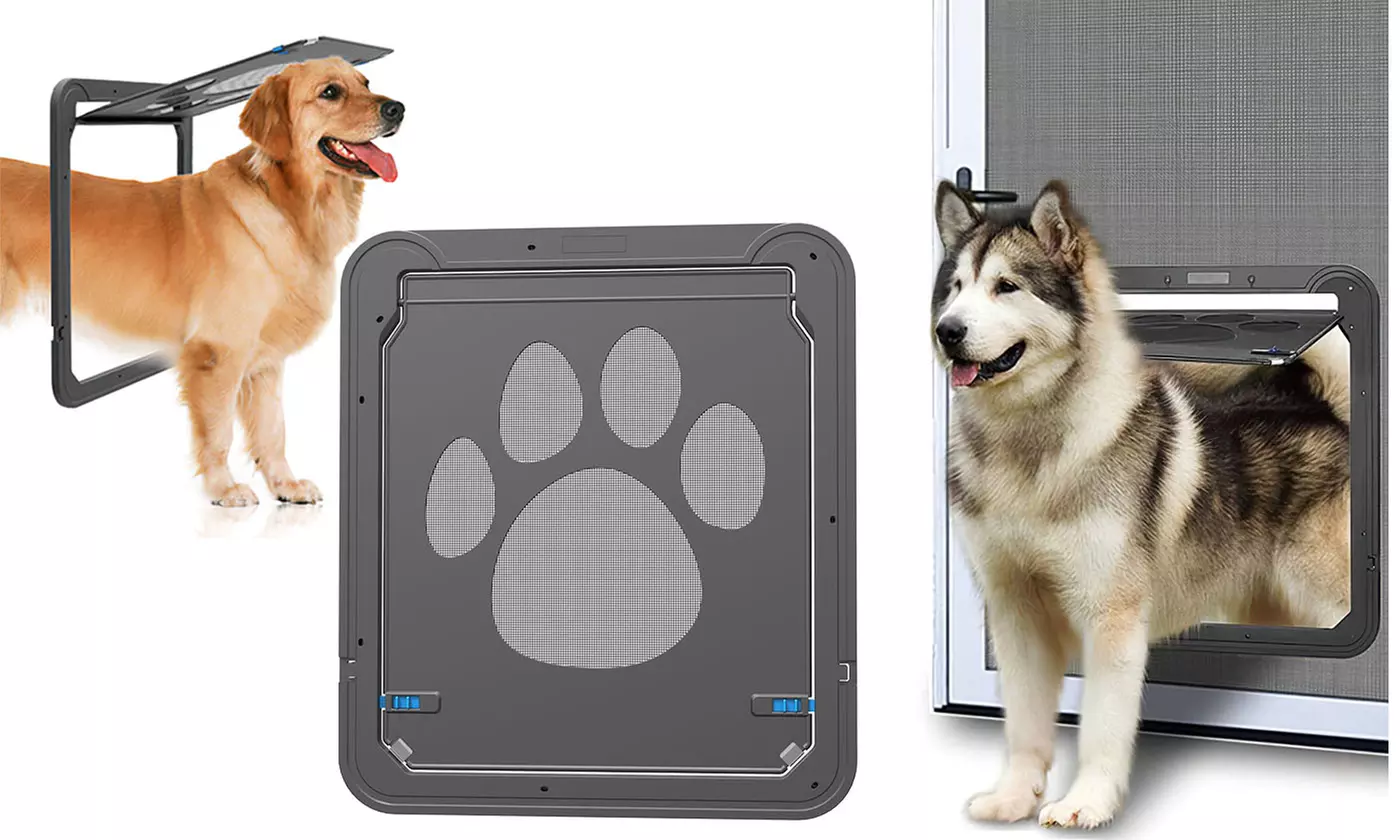 Magnetic Flap Screen Automatic Lockable Door for Puppy and Cat - Primary Image
