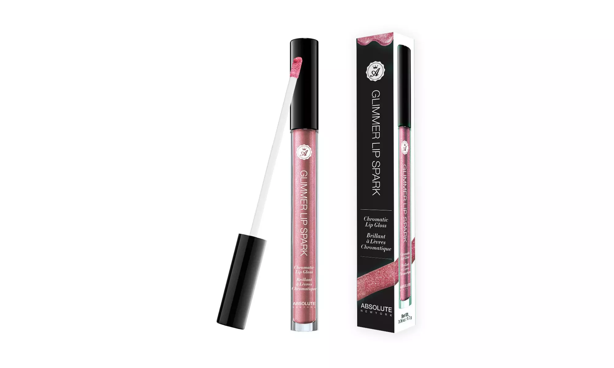 Absolute New York Glimmer Lip Spark Chromatic Lip Gloss, Available in 10 Colors - Primary Image