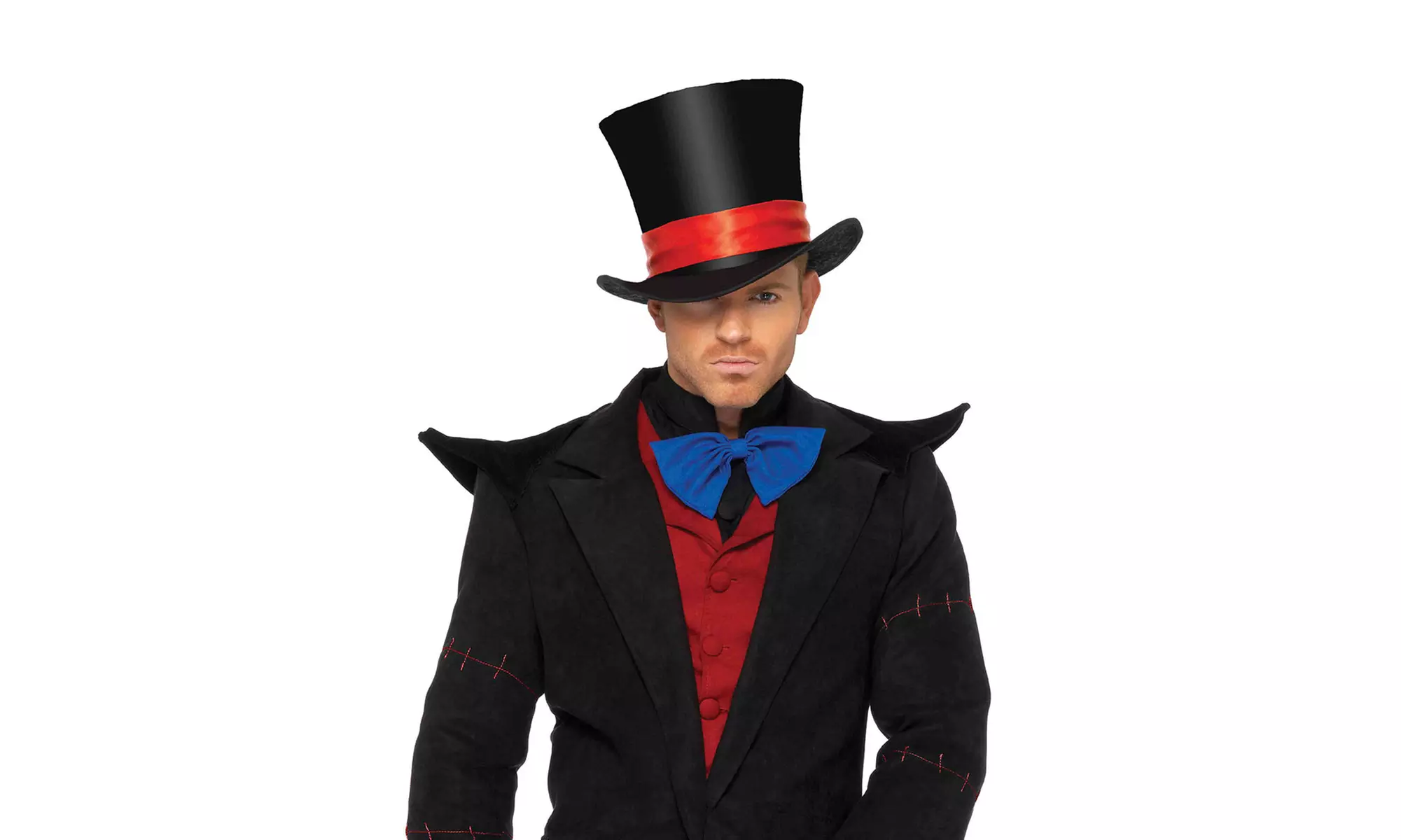 Leg Avenue Men's Deluxe Satin Top Hat Halloween Accessory - Primary Image