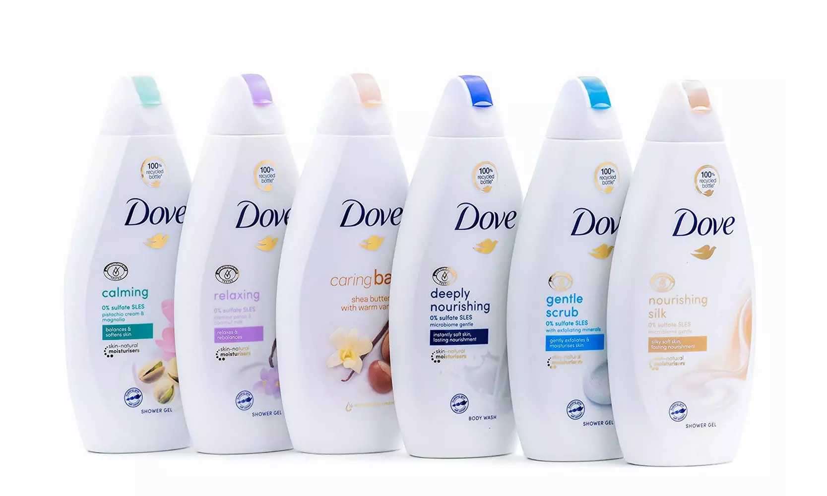 Dove Body Wash Variety Mystery Flavors 16.9oz Flavors Vary (6-Pack) - Primary Image