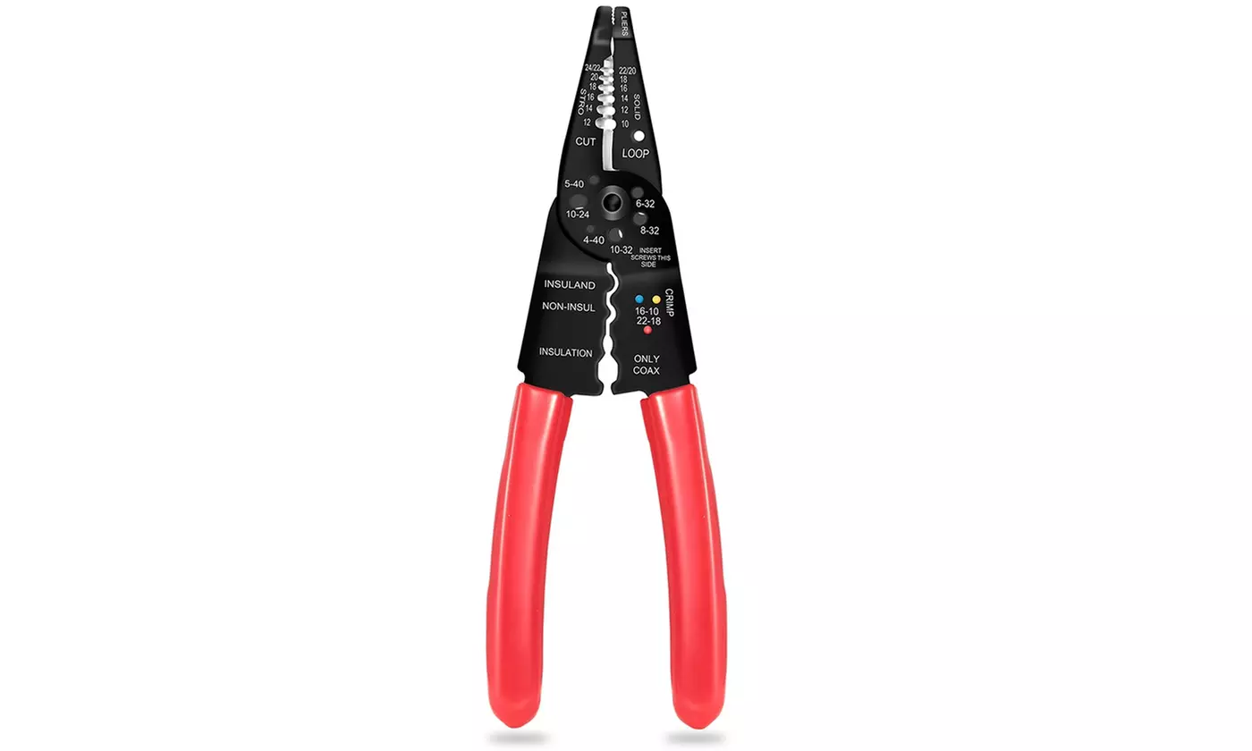 iMounTEK 8" Multi-Purpose Electrical Wire Cutter Tool and Stripper - Second Medium