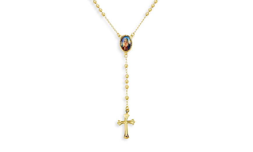 rosary y necklace