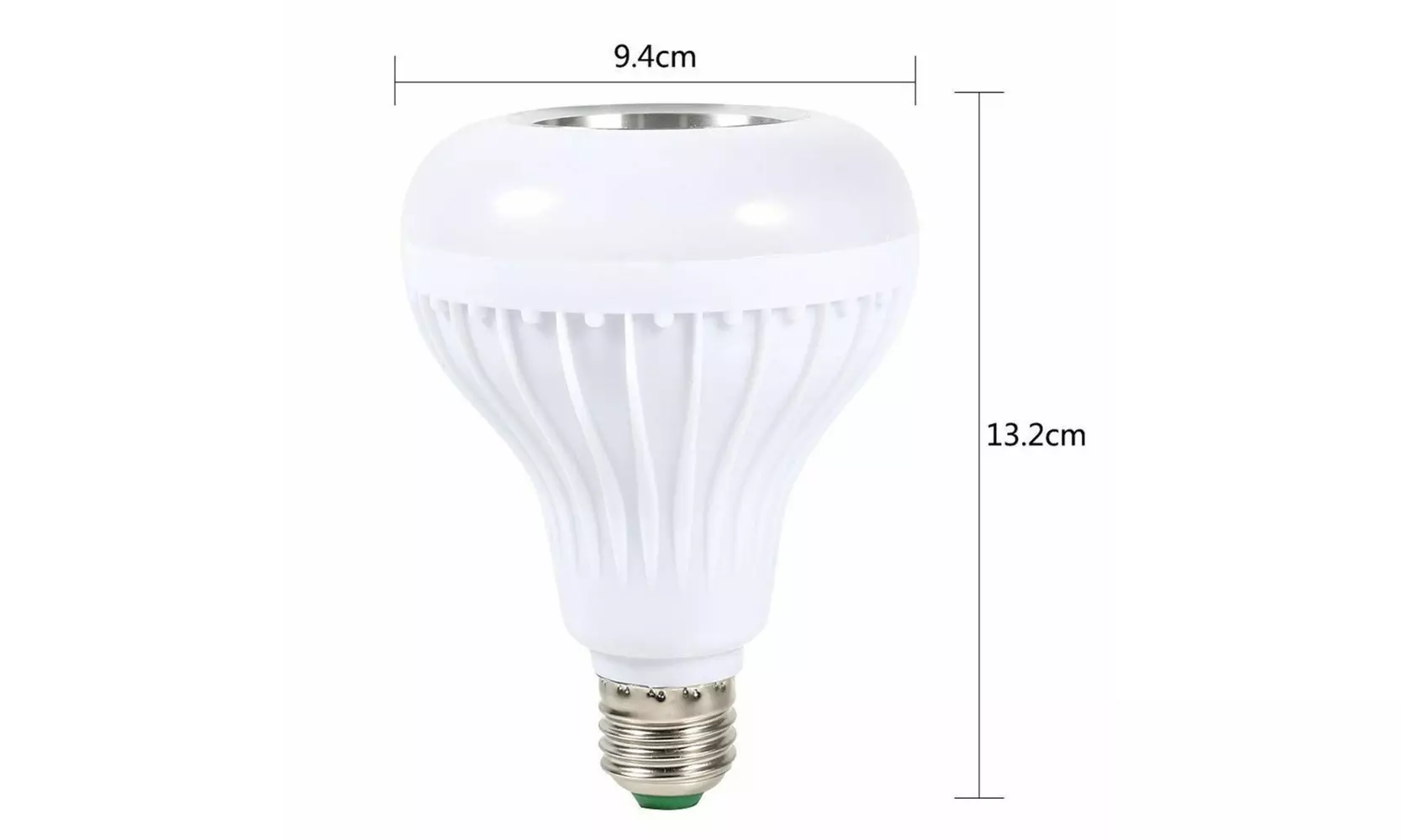 Wireless Bluetooth LED Light Speaker Bulb RGB E27 12W Music Playing lamp Remote - Second Medium