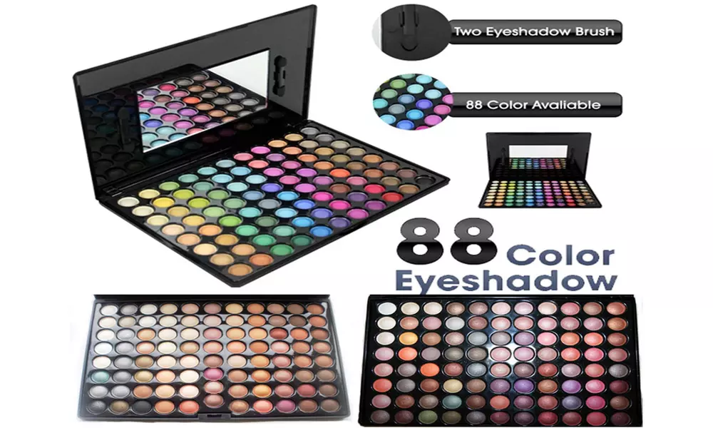 88 Color Pro 7 Kind Fashion Eyeshadow Palette Shimmer Eye Shadow Makeup Set - Second Medium