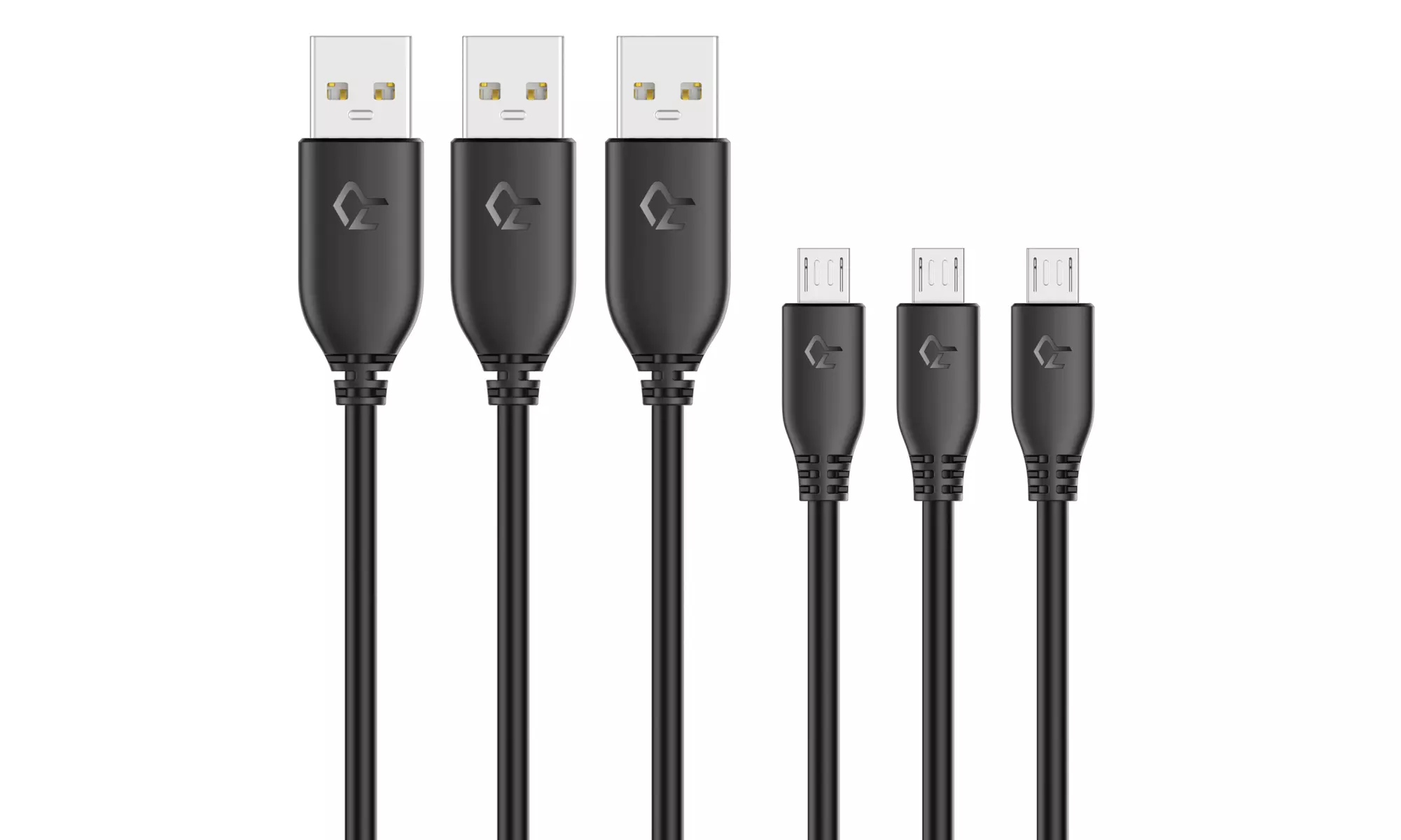 Rankie 3-Pack 3 Feet Micro USB Cable High Speed Data and Charging - Primary Image