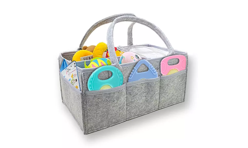 Baby Diaper Caddy Organizer Portable Nursery Diaper Storage - Primary Image