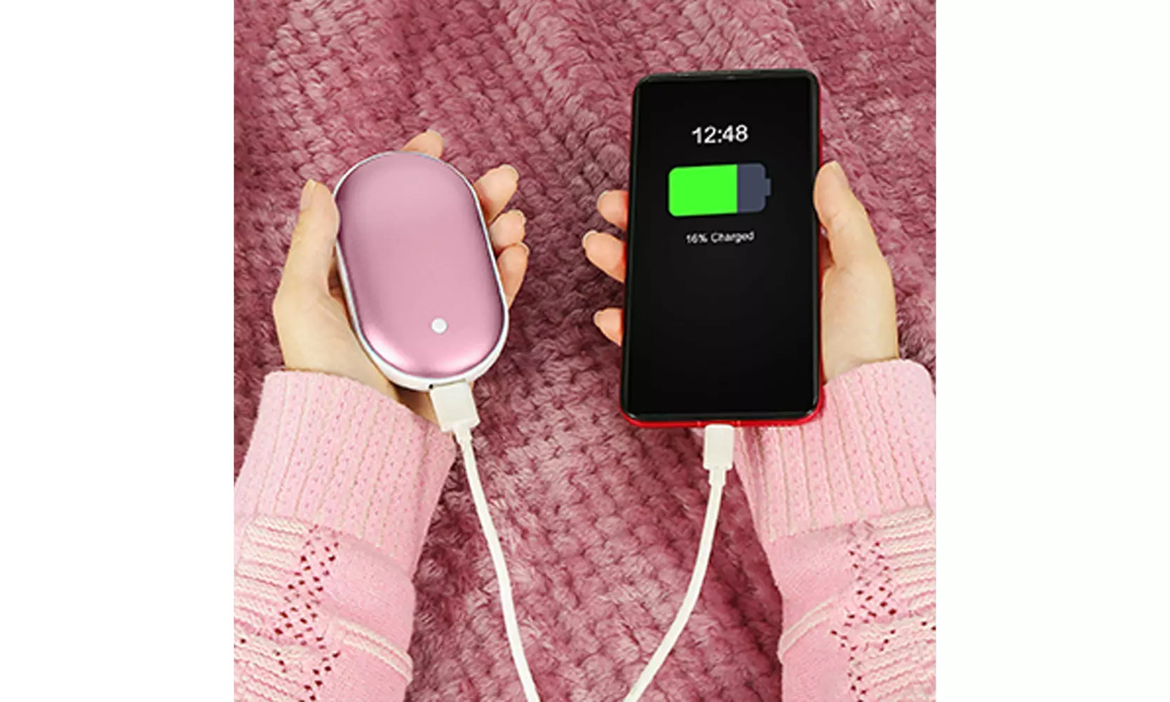 US 2-4 Pack Hand Warmers Rechargeable Power Bank USB Reusable Pocket Size Heater