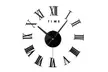 3D DIY Wall Clock Mute Mirror Surface Stickers Roman Numerals Home Wall Decor - Second Medium
