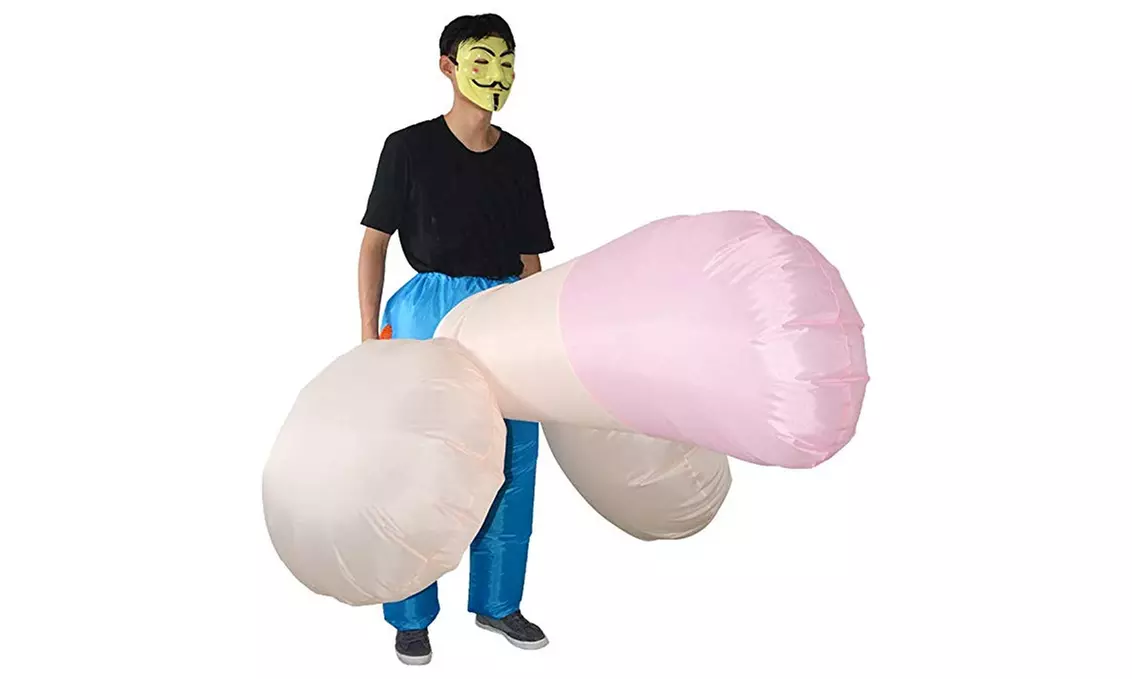 Men's Inflatable Big Bird Costume Blow up Funny Unique Costume Halloween Cosplay - Primary Image