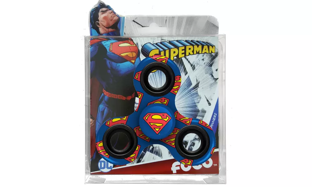 Superman or Batman Print 3-Way Fidget Spinner Toy - Second Medium