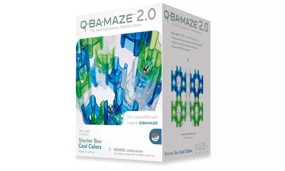 Q-BA-MAZE 2.0 Starter Box - Cool Colors: 50 Pcs - Primary Image
