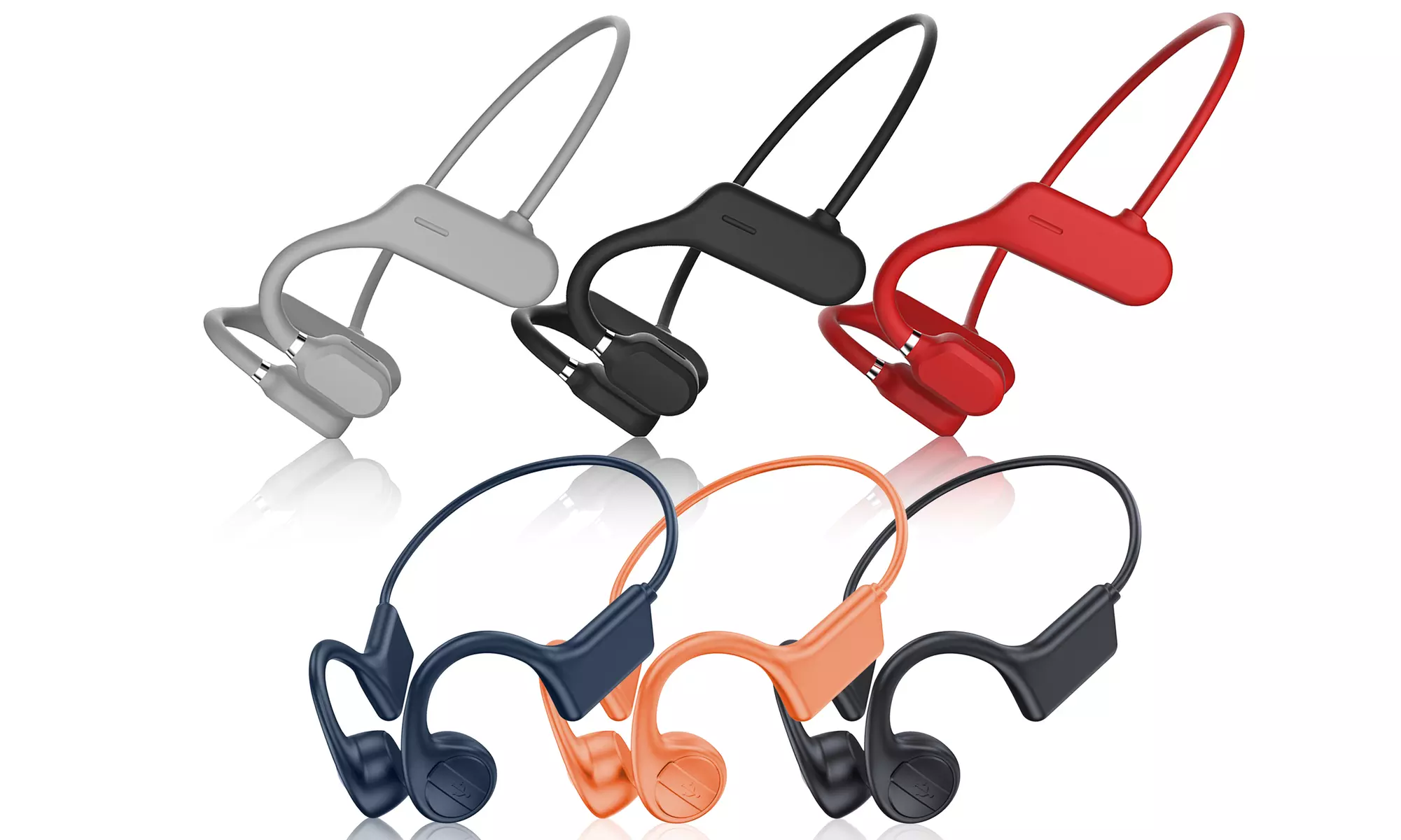 3 Pk Bone Conduction Open-Ear Bluetooth Headphones Sweatproof Wireless Earphones - Primary Image