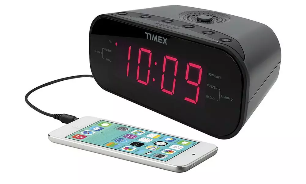 Timex Dual Alarm Clock with AM/FM Radio (Manufacturer Refurbished) - Primary Image