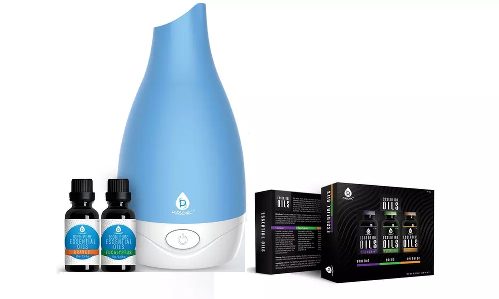 Pursonic Ultrasonic Aromatherapy Diffuser Starter Kit with Essential Oils - Second Medium