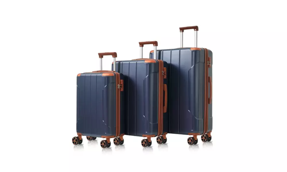 3-Piece Speskiste  Expandable Luggage Set with Spinner Wheels (20/24/28)